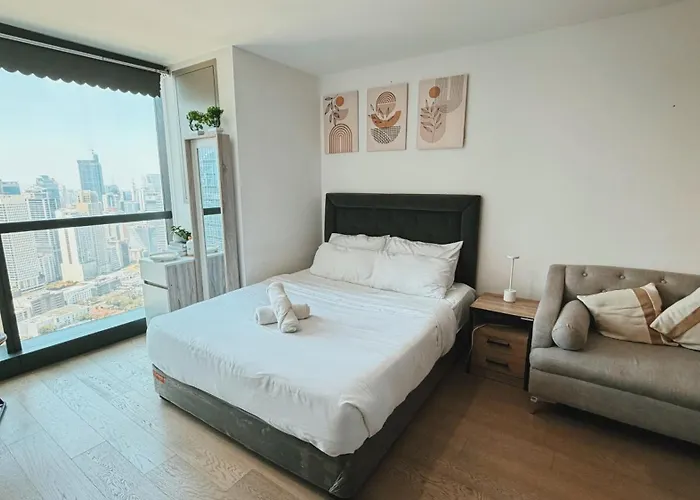 Apartamento Modern 41f With Makati Skyline View Pool And High Speed Wifi In Poblacion *
